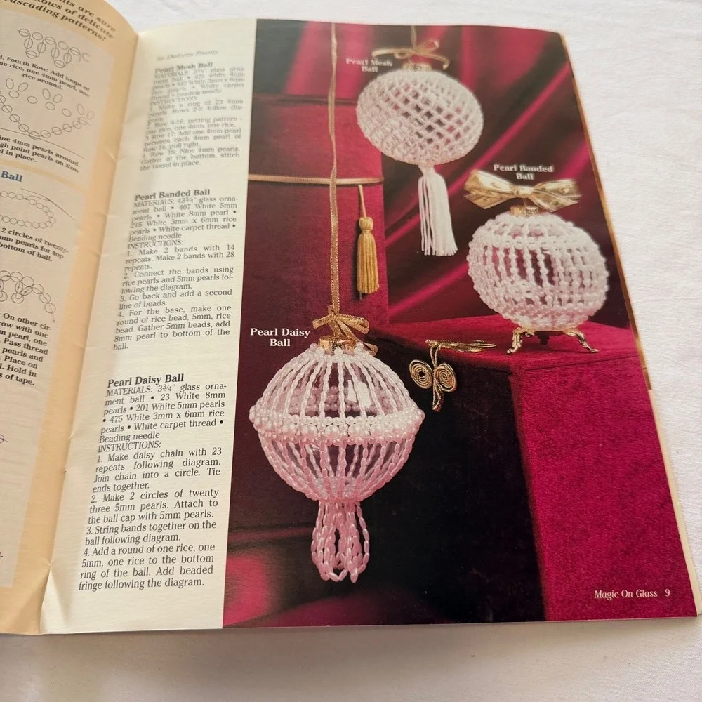 Design‎ Originals Kugeln II & Magic on Glass Ornament Craft Book Lot of 2